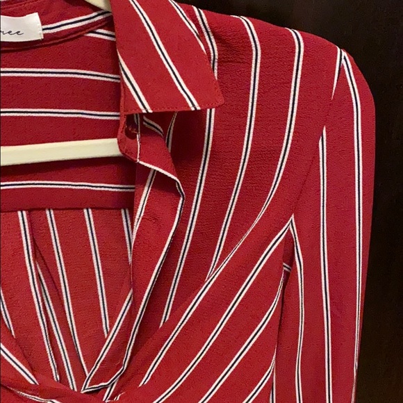 Striped cropped Blouse - Picture 3 of 8